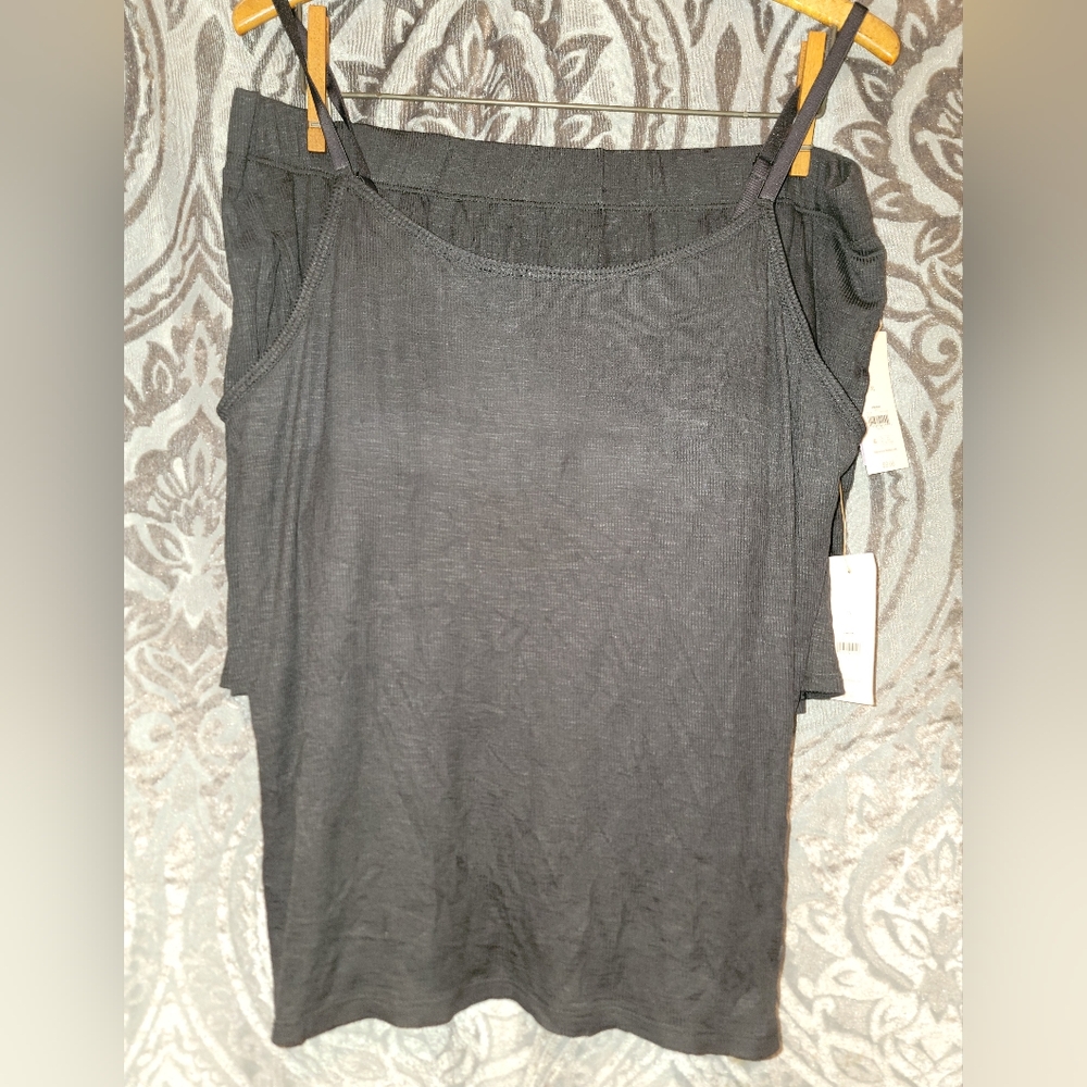 Joyspun Black RibbedBlack Pajama Set